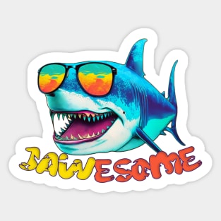 Jawsome! | Funny Shark Awesome Art Sticker